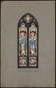 Design for right chancel window, Saint Paul's Church, Holyoke, Mass.