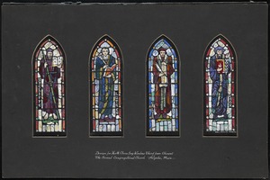 Design for north clerestory window third from chancel, the Second Congregational Church, Holyoke, Mass.