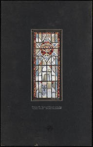 Design for typical chapel window, Hillel House, Boston, Massachusetts