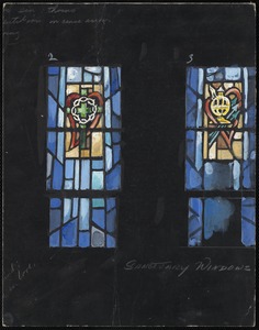 Sanctuary windows, 2, 3
