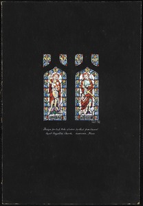Design for east aisle window farthest from chancel, Saint Augustin's Church, Lawrence, Mass.
