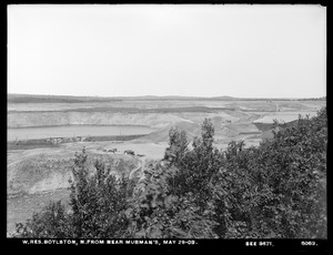 Wachusett Reservoir, north from near Murman's, (compare with No. 3671), Boylston, Mass., May 29, 1903