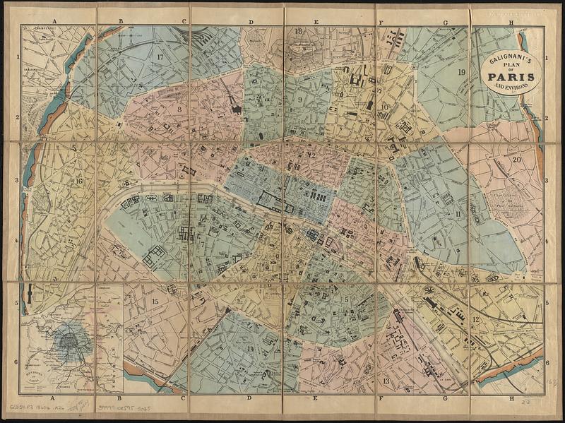 Galignani's plan of Paris and environs