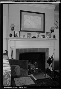 Assembly House, Federal Street, Salem: interior, fireplace