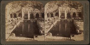 The famous fountain of Pirene near the Agora of Corinth, S. - Greece