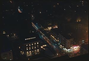 Night scene, Boston from John Hancock