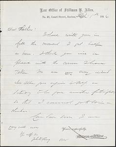 Letter from John D. Long to Zadoc Long, March 1, 1866