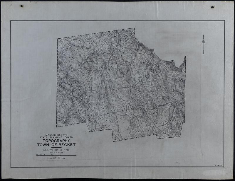 Topography Town of Becket Digital Commonwealth
