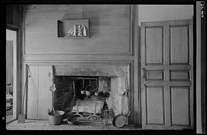 Fireplace in the Peter Jayne House, Mugford Street, Marblehead