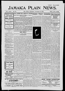 Jamaica Plain News, October 27, 1906