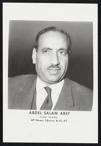 Abdel Salam Aref Iraqi leader