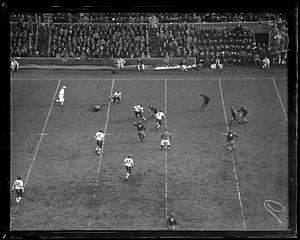Stanford-Dartmouth game at Harvard Stadium, first time a California team ever played here, Nov. 1931. Stanford 32, Dartmouth 6