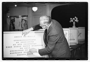 Ernest D. Chase pres., birthday card of stamps