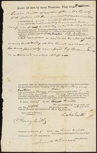 Deed, Lewis Smith to Sylvester Moody, March 5, 1835