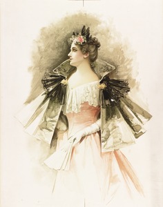 Woman in evening wear