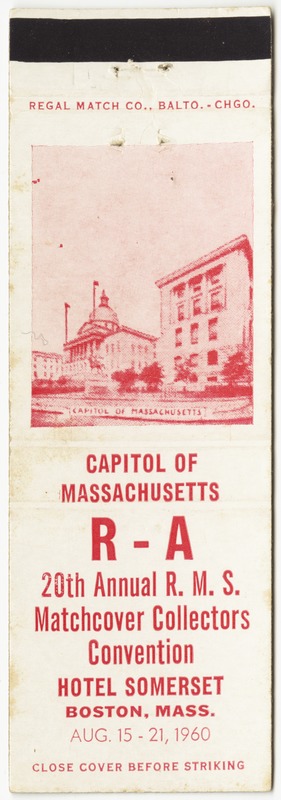 R - A 20th annual R. M. S. Matchcover Collectors Convention