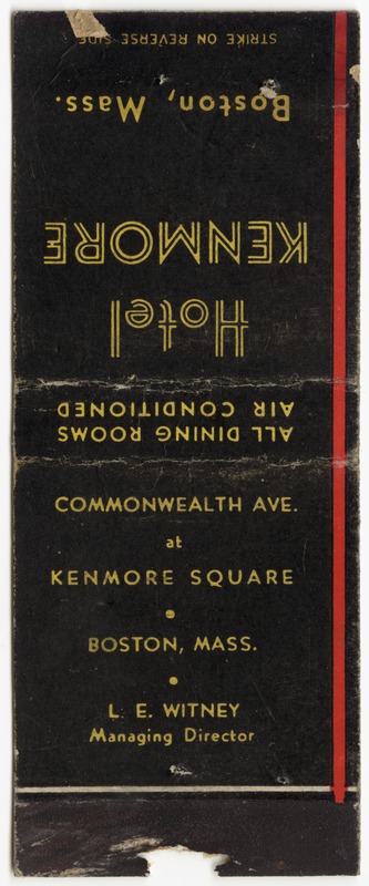 Hotel Kenmore, Boston Mass.