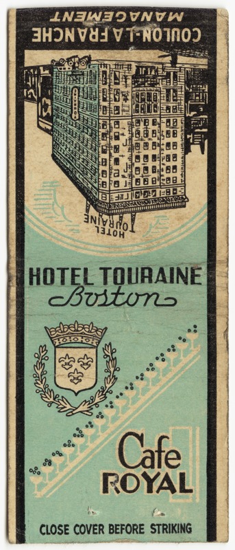 Hotel Touraine Boston, Cafe Royal - Digital Commonwealth