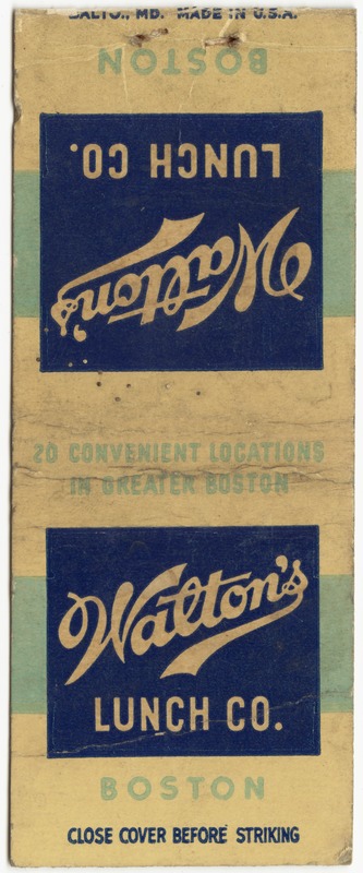 Walton's Lunch Co. Boston