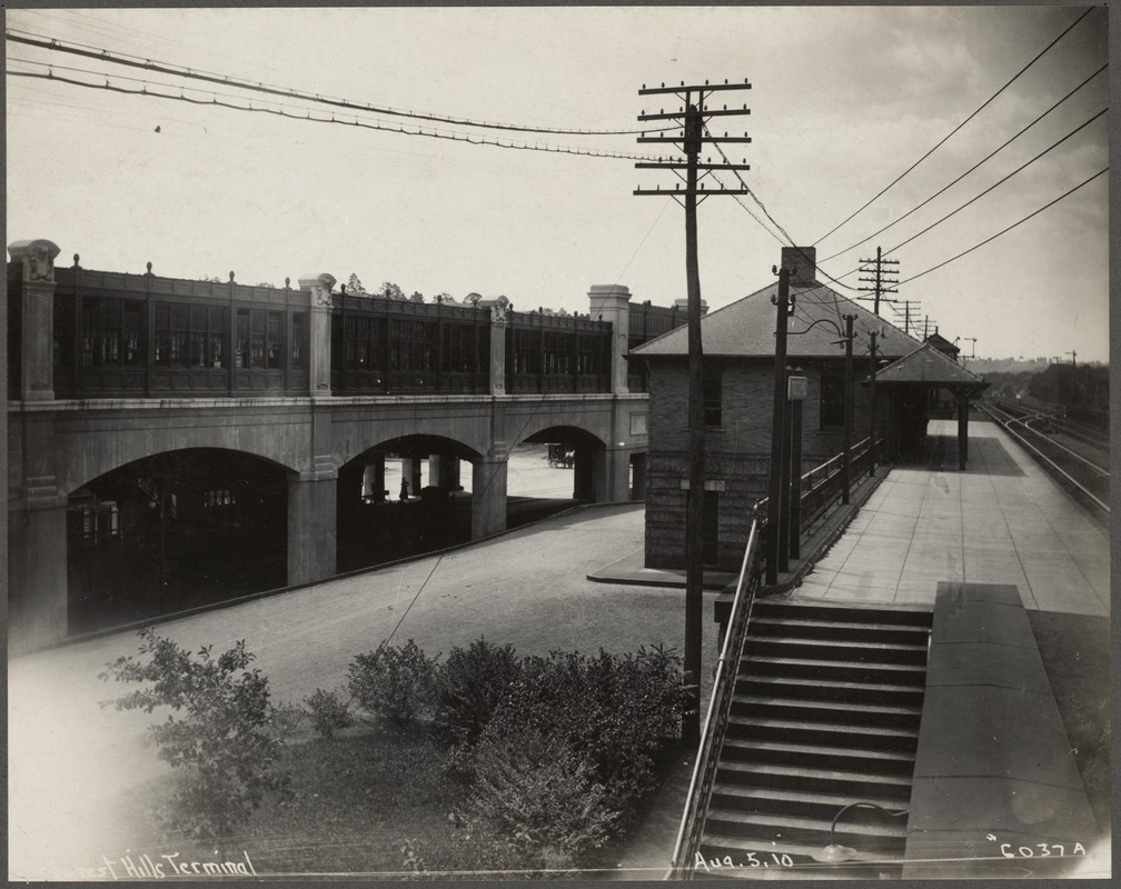 Boston Elevated Railroad. Forest Hills Station