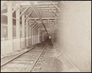 Subway tunnel from Pleasant St. Station
