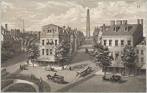 Boston, Massachusetts. View of the proposed avenue to Bunker Hill Monument, Charlestown