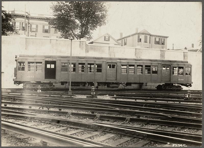 Boston Elevated Railway. Equipment. Cambridge subway car