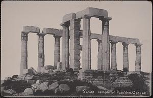 Sunion temple of Poseidon. Greece