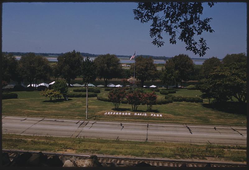 View from above of Jefferson Davis Park, Memphis, Tennessee