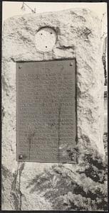 Memorial tablet of Battle of Chelsea Creek, tablet is on Revere Beach Parkway in Beachmont