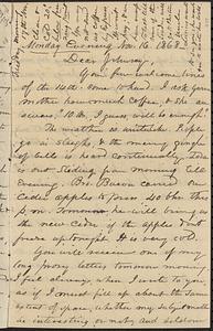 Letter from Zadoc Long to John D. Long, November 16, 1868