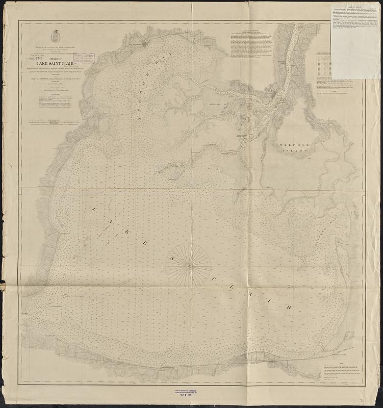 Chart of Lake Saint Clair