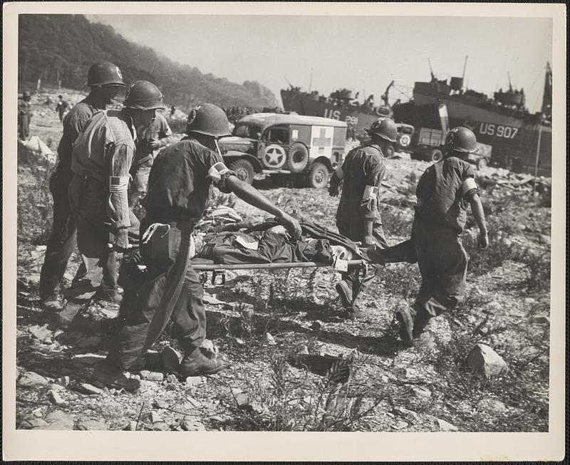 Coast Guard aids the wounded in Southern France - Digital Commonwealth