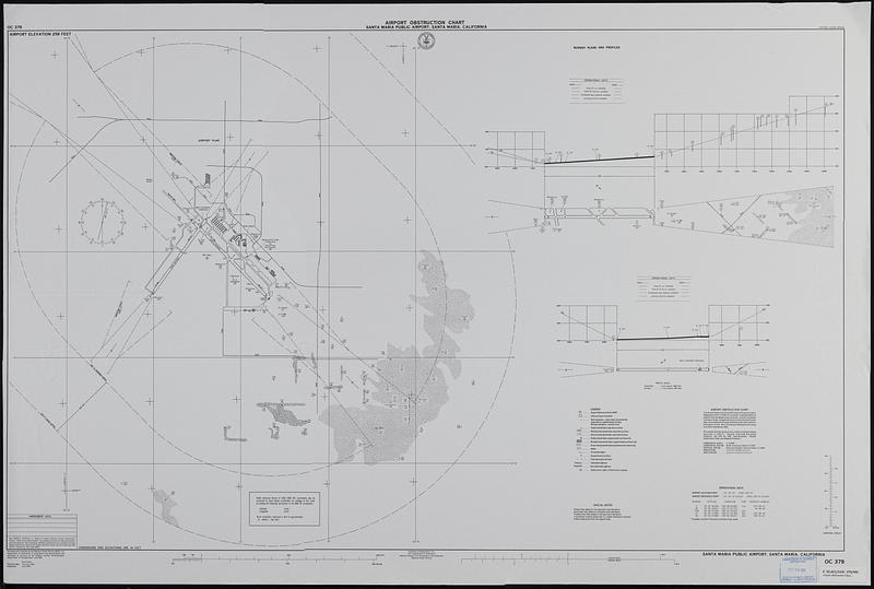 Airport obstruction chart, OC 379, Santa Maria Public Airport, Santa Maria, California