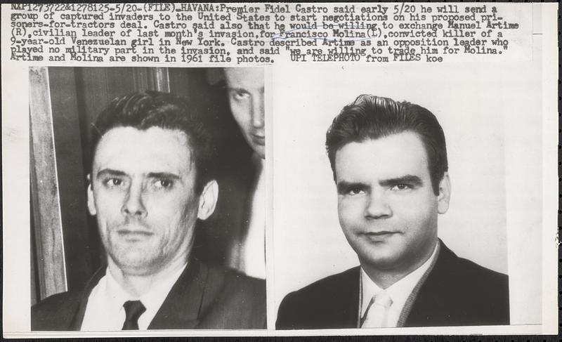 Manuel Artime, Francisco Molina