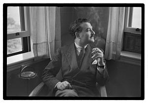 Pops Arthur Fiedler at home