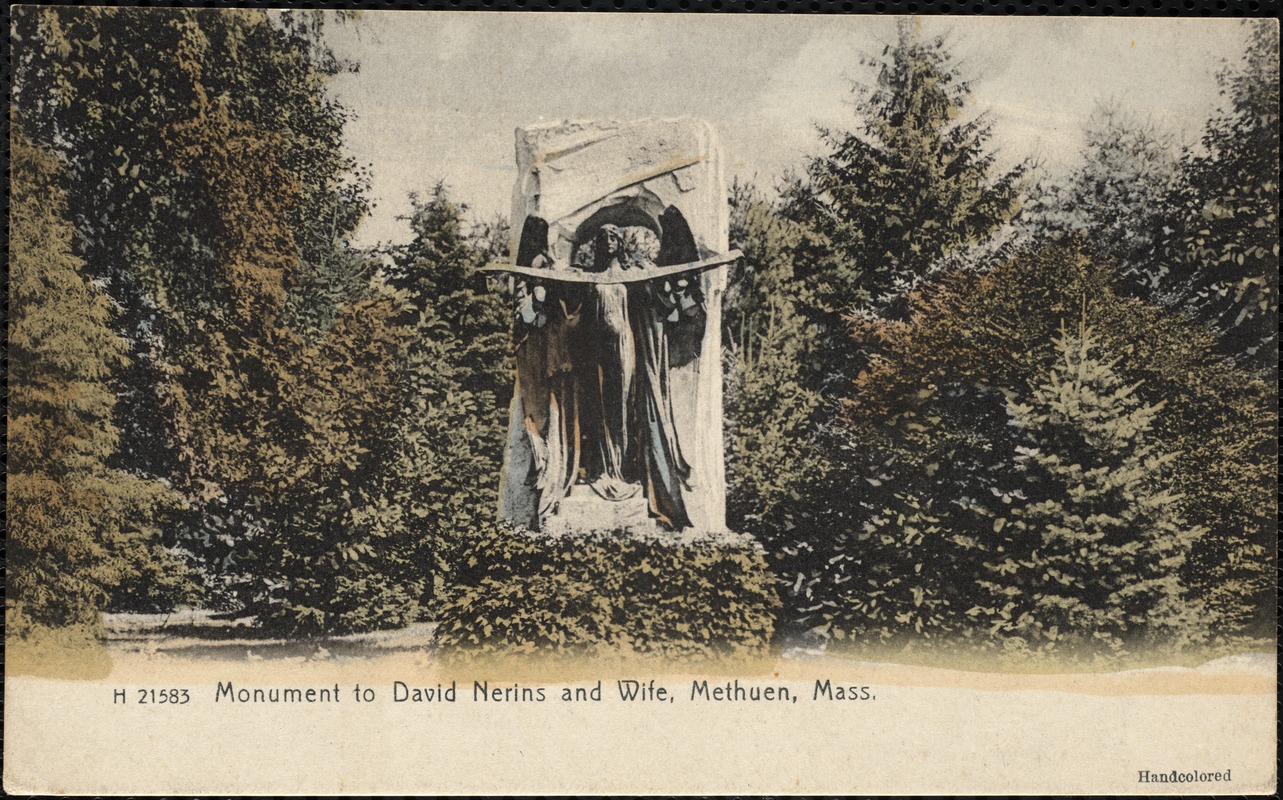 Monument to David Nerins and wife, Methuen, Mass.