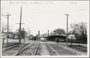 Boston & Main R.R. Station at Methuen, Mass., about 1936