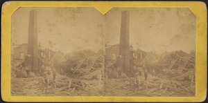 View of north end of the ruins of Wallkill Paper Mill exploded May 2 1874