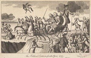 The political cartoon, for the year 1775