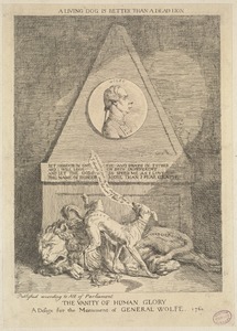 The vanity of human glory. A design for the monument of General Wolfe, 1760