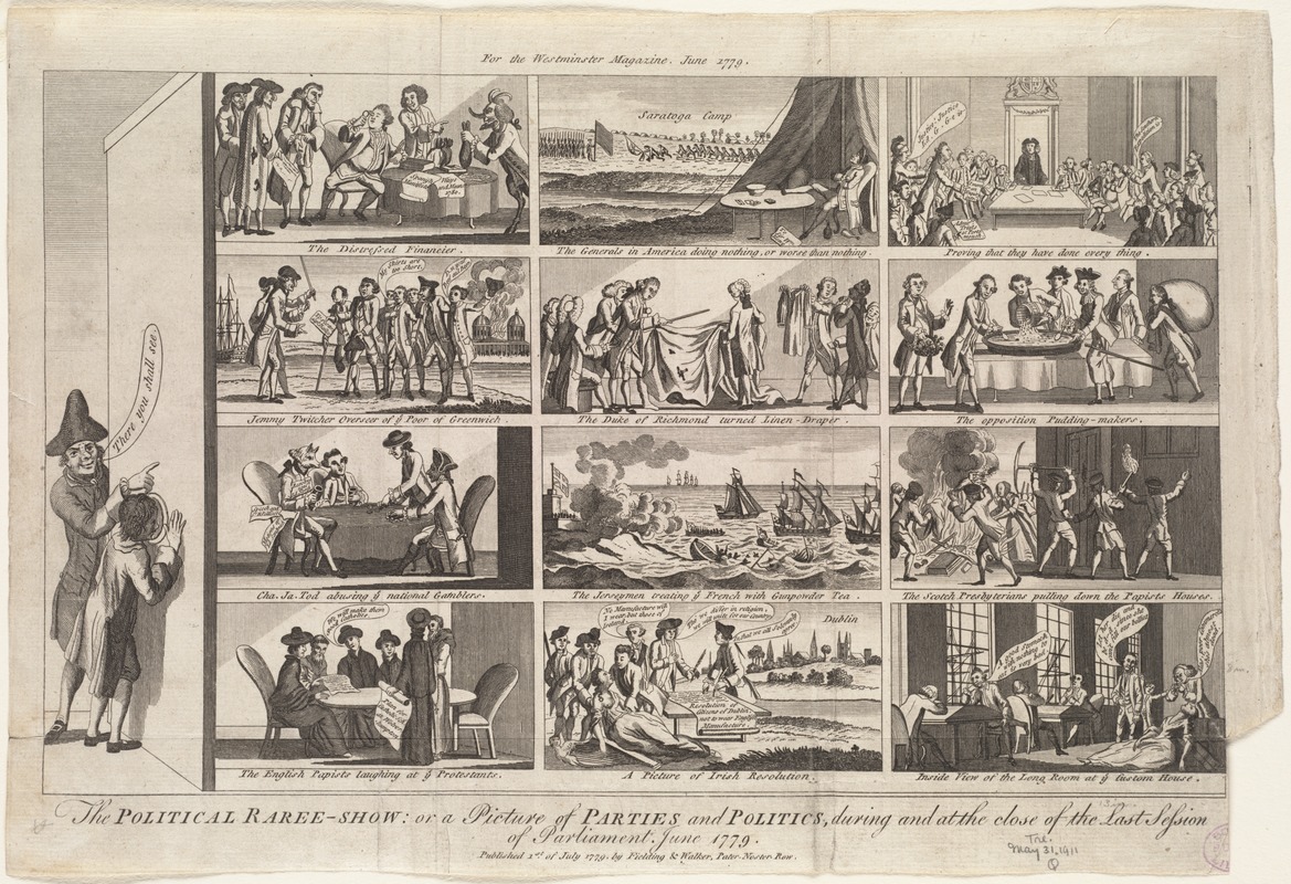 The political raree-show: or a picture of parties and politics, during and at the close of the last session of Parliament, June 1779