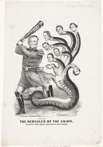 The Hercules of the Union, slaying the great dragon of secession