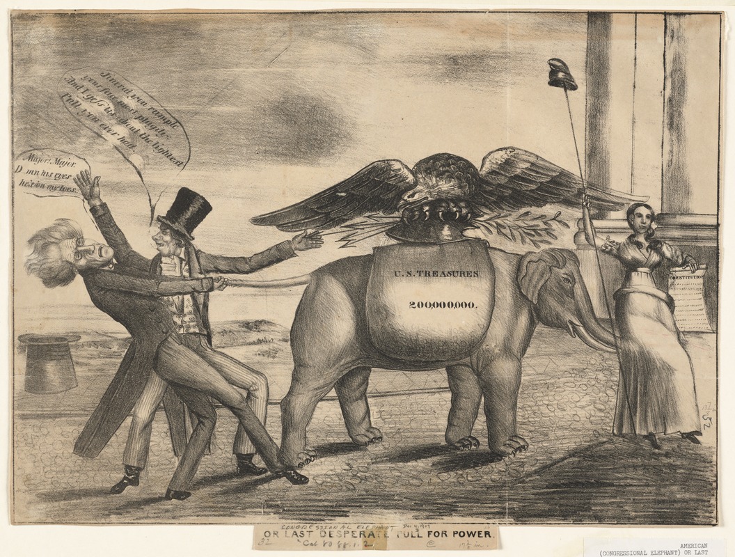 (Congressional elephant) or last desperate pull for power