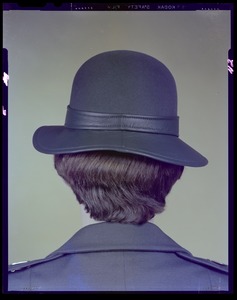 Women's uniform hat, rear view