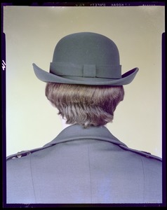 Women's uniform hat, rear view