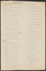 Sacco-Vanzetti Case Records, 1920-1928. Defense Papers. List of prospective jurors (by town), n.d. Box 4, Folder 6, Harvard Law School Library, Historical & Special Collections