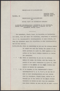 Sacco-Vanzetti Case Records, 1920-1928. Defense Papers. Re-direct Interrogatories Propounded by the Defendant, Nicola Sacco of Guiseppe Adrower, n.d. Box 4, Folder 32, Harvard Law School Library, Historical & Special Collections