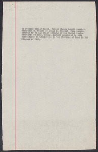 Sacco-Vanzetti Case Records, 1920-1928. Defense Papers. Forms (blank) sent by Norfolk Court attaches of the U.S. Consulate at Rome, Italy, for the purpose of taking depositions or affidavits n.d. Box 4, Folder 38, Harvard Law School Library, Historical & Special Collections