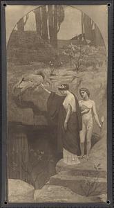 Photographic reproduction of the panel, "History," by Puvis de Chavannes, from the mural, "Muses of inspiration," Boston Public Library